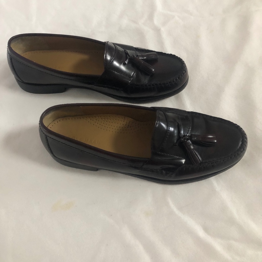 Cole Haan Burgundy Tassel Loafer - 6